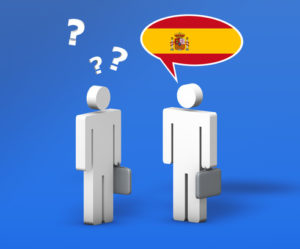Business Spanish Language Concept