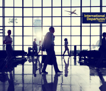 International Terminal Business Travel Transportation Concept