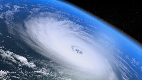 Giant storm seen from the space
