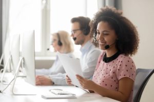 Three Virtual Receptionists on the Phone