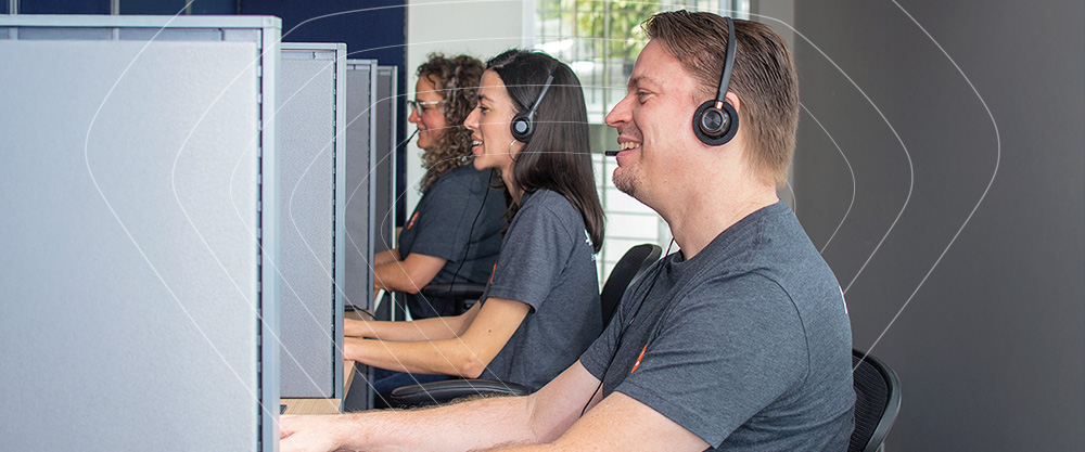 Virtual Receptionists at Their Desks